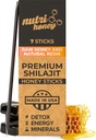 NATURAL SHILAJIT Honey Sticks - Shilajit Resin with Raw Honey, Fulvic Acid & Trace Minerals, Plant Based Nutrients for Energy, Immune Support & Vitality - 7 Shilajit Sticks