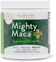 VIDAPURA Mighty Maca Plus par Dr. Anna Cabeca – Poudre de vert bio pour l'énergie quotidienne et la vitalité, végétalien et alcalin, 60 portions