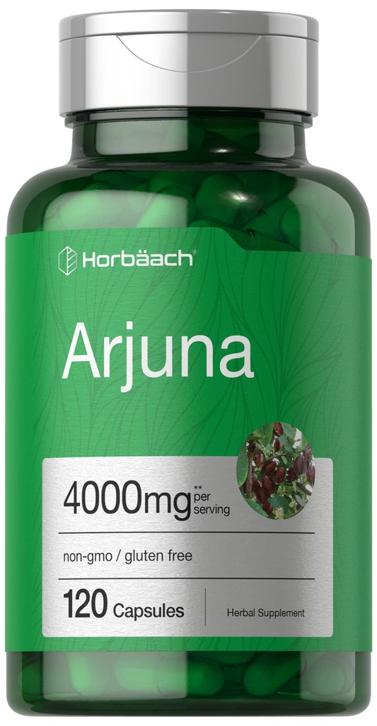 Horbaach Arjuna Capsules 4000mg. 120 Nombre.
