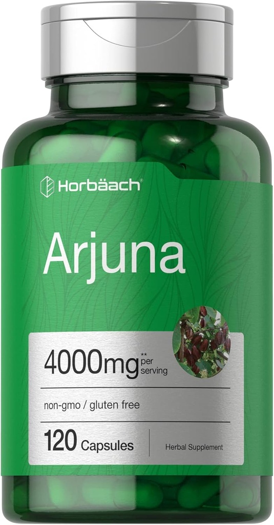 Horbaach Arjuna Capsules 4000mg. 120 Nombre.