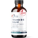 Conceptions pour la santé Vitamine B6 liquide - 50mg B6 avec supplément de chélate de magnésium + zinc - Absorbants Facilement + Grande Dégustation Arôme de framboise (24 portions / 4 Fl Oz)