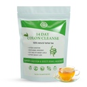 Laicuherb Organic 14 Day Colon Cleanse Tea for Body Cleanse & Detox, Thé naturel Colon Detox avec mélange à base de plantes pour les hommes et les femmes Santé digestive & Gental Gut Cleanse, Sans caféine