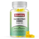 Calcium Citrate Gummies 1200 mg for Women & Kids, Sugar Free Calcium Supplement with Vitamin D3, K2, Magnesium, Zinc, Bone Support for Adults & Elders, Natural Pineapple Flavor, 60 Gummies