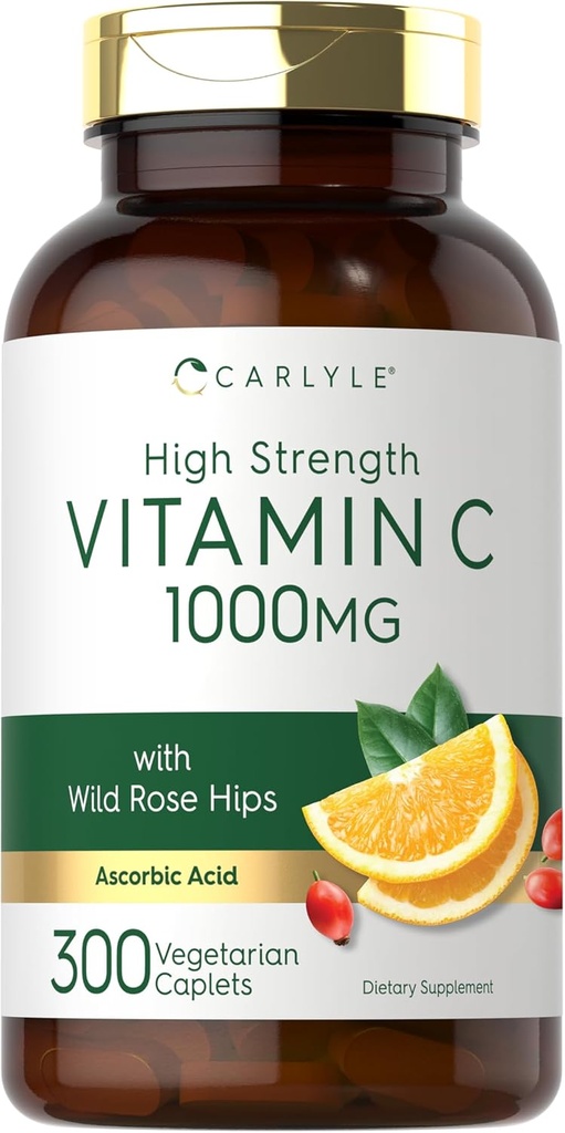 Carlyle Vitamine C 1000mg.300 Caplets végétariens.