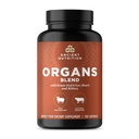 Suppléments d'organes de nutrition antiques, capsules complexes d'organes gras et sauvages, foie, coeur, rein soutient l'organe, la santé cognitive et immunitaire, 180 Ct