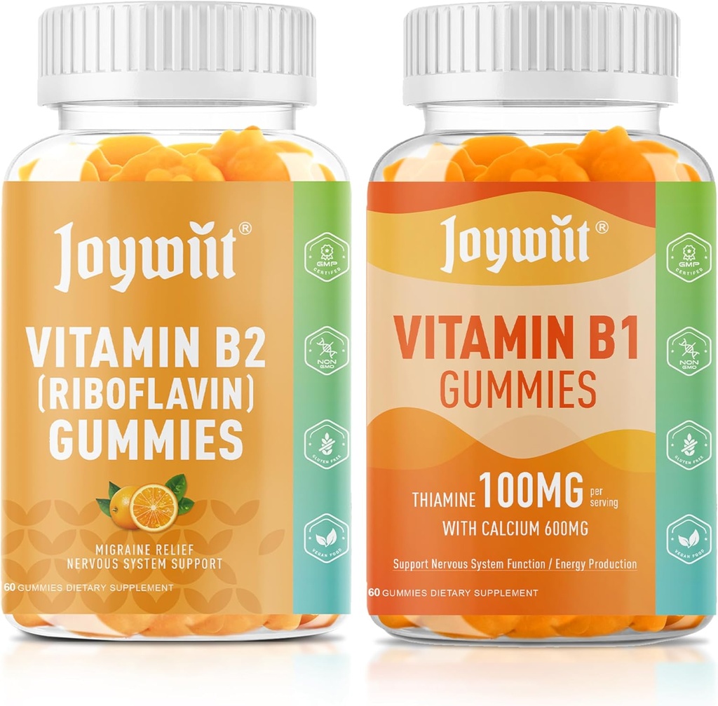 Vitamine B2 400mg Gummies et Vitamine B1 100mg Gummies
