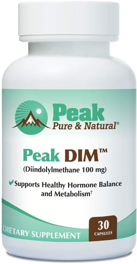 Peak Pure & Natural Peak DIM - Soutenir l'équilibre hormonal et œstrogène en santé - Supplément de soutien au métabolisme