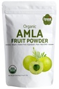Iyasa Holistics Poudre biologique de fruits Amla, Poudre de baies Amalaki, 16 once/452 gm, Superaliment cru pour la peau et les cheveux, Pochette refermable