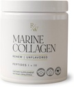 Renouveler la poudre de collagène marin + Biotine et acide hyaluronique pour de meilleurs cheveux, peau et ongles, sans aromatisation - 20 scoops, 8oz