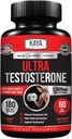 Kaya Naturals UltraTest - Booster T homme avec Tongkat Ali, herbe de chèvre en chaleur, Tribulus - Supplément d'entraînement naturel pour l'énergie, l'endurance et la force Booster - 180 Comte