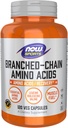 MAINTENANT Aliments Sports Nutrition, Acides aminés à chaîne ramifiée, Avec Leucine, Isoleucine et Valine, 120 Capsules de Veg
