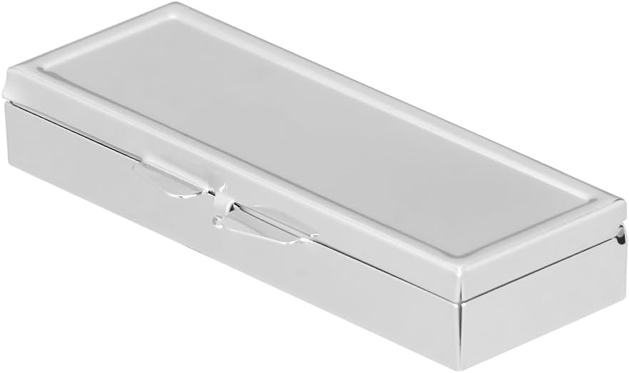 Healivy Box Pill Storage Case Organizer Weekly Inox Steel 7 Day Pill Case Daily Pill Organizer Pill Storage containers Medicine Organizer Blush Travel Square