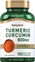 Supplément curcumine curcumine curcuma de roche piquante 800 mg 180 capsules Complexe d'extraits d'herbes non OGM, sans gluten