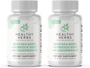Herbes saines Wildcrafted Sea Moss Capsules: 2280mg Avancé Ocean Greens Complexe Irish Sea Moss Superbe.