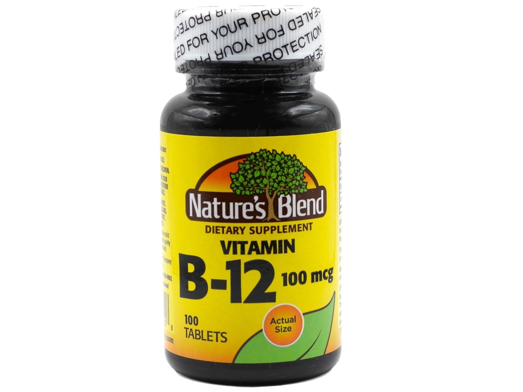 NAT B Vitamin B-12 TB 100MCG 100