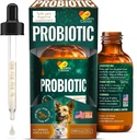Probiotiques canis&cattus pour chats – Probiotiques pour chats liquides avec enzymes digestives pour gaz, ballonnement, diarrhée et estomac enseveli – gouttes faciles – 2 oz