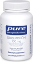 Encapsulations pures Ubiquinol-QH - 100 mg CoQ10 - Soutient le métabolisme énergétique et la santé cardiaque* - Supplément Coenzyme Antioxydants - Non-OGM - 60 Capsules Softgel