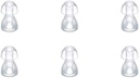 (6pcs/lot)Conseils d'oreilles pour l'aide à l'oreille Dômes d'oreille en silicone pour le remplacement des boudins d'oreille BTE, SITE et Pocket