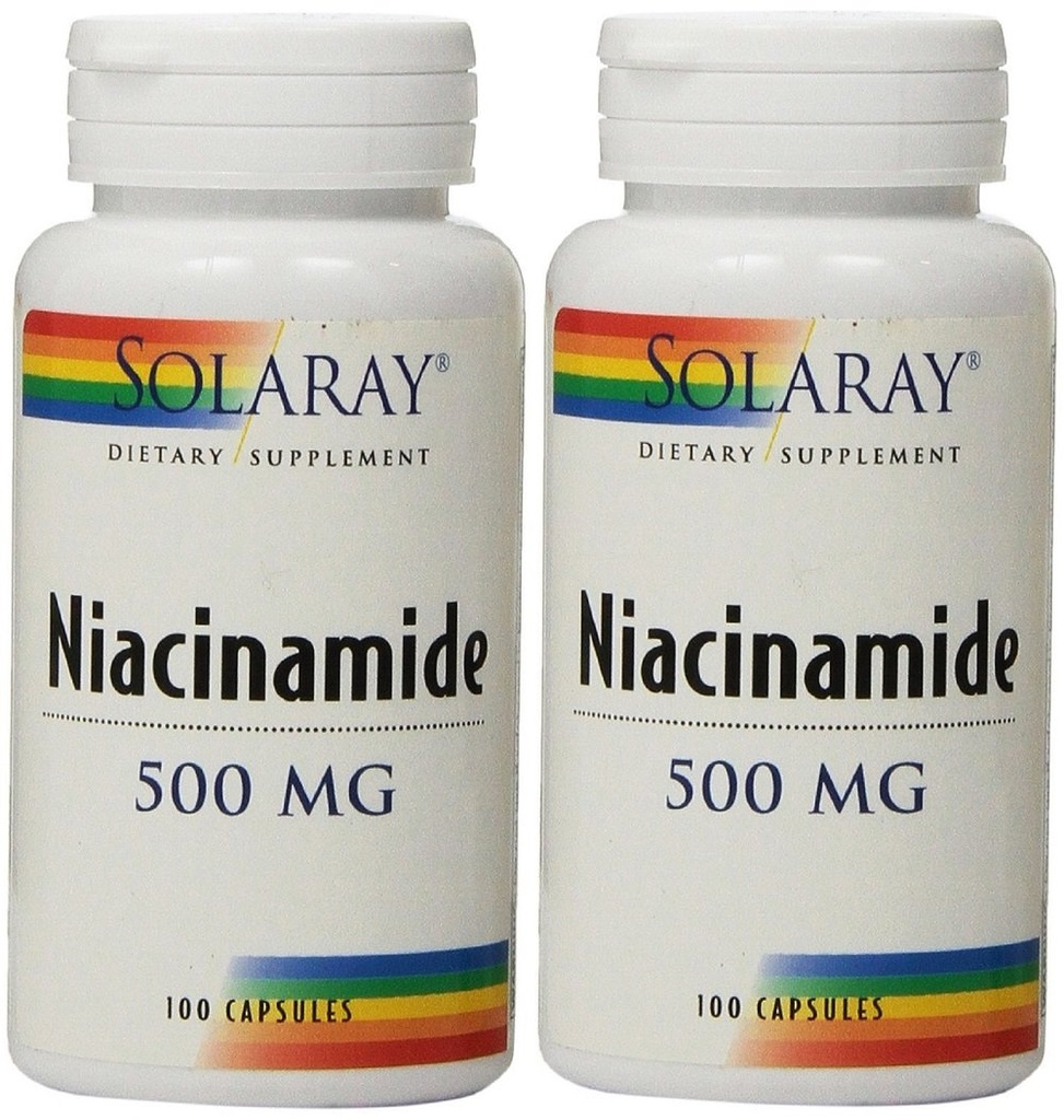 AEEE Niacinamide 500mg Solaray 100 VegCaps