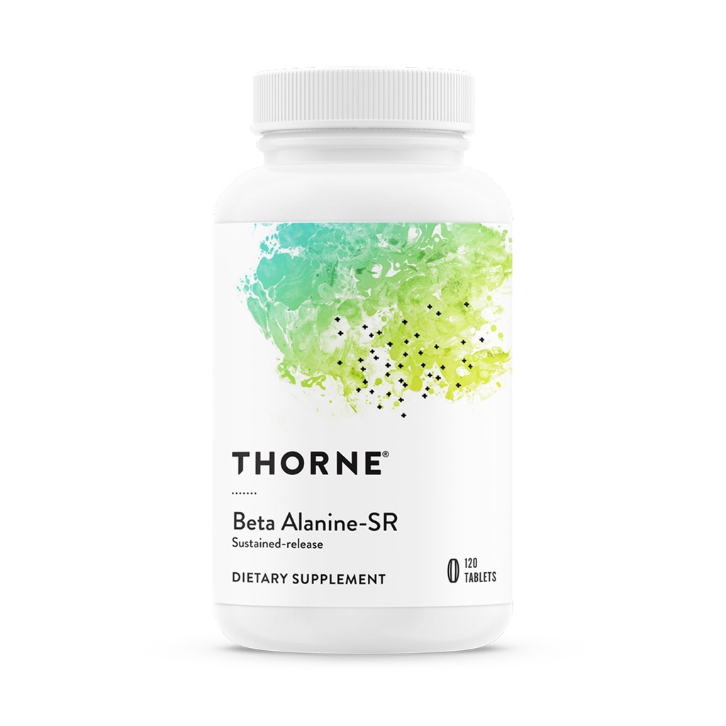 THORNE - Beta Alanine Sustained Release - supporte la sortie musculaire et l'endurance - aide à réduire la fatigue et les douleurs* - supplément acide amino - NSF certifié pour le sport - sans gluten et sans lait - 120 comprimés