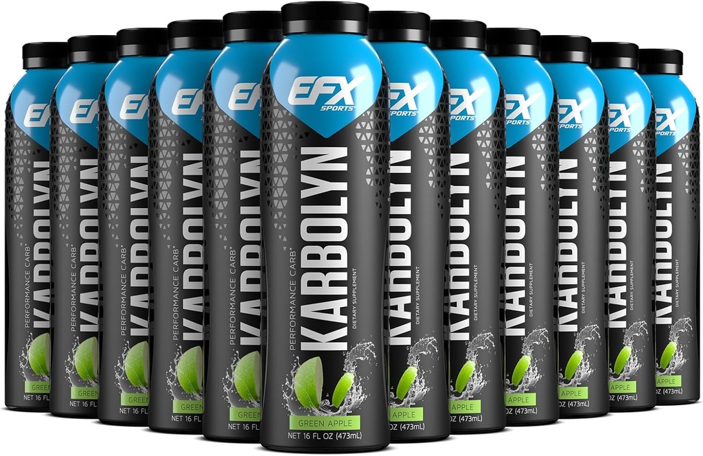 EFX Sports Karbolyn Carburant boisson de pré, intra, post entraînement boisson d'hydrate de carbure de charge, énergie soutenue Stimulant et sans sucre