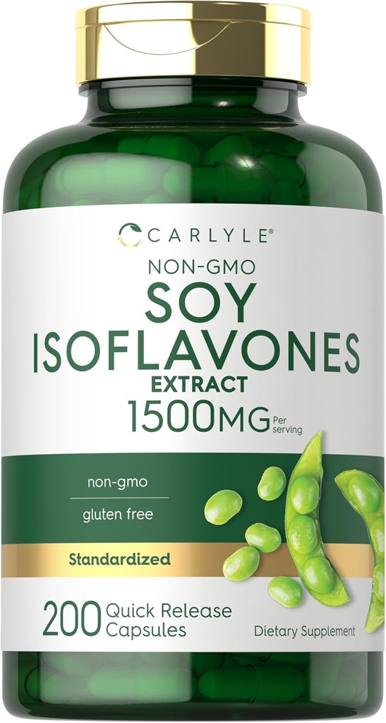 Isoflavones de soja de Carlyle pour les femmes et les hommes 1500mg