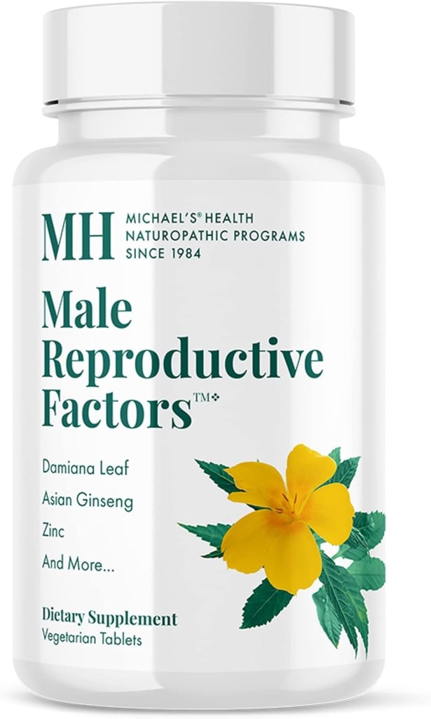 MICHAEL Santé Programmes naturopathiques Hommes Facteurs reproductifs - 60 comprimés végétariens - Nutriments pour soutenir la fertilité masculine - Casher - 20 portions