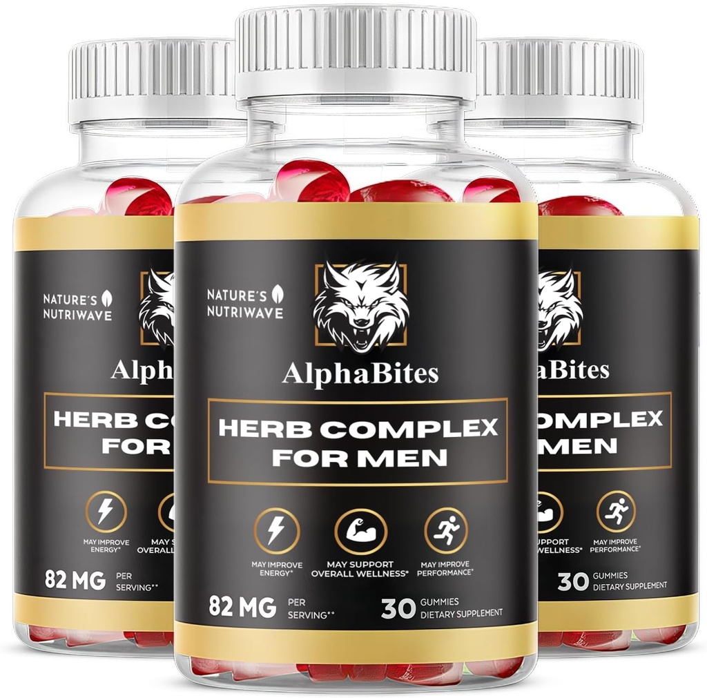 Alphabites Gummies - Formule originale Alphabites, 30 Gummies, 3 mois d'approvisionnement