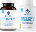 NuEthix Formulations Cortisol et supplément de soutien thyroïde: Cort-Eaze Cortisol-Supplement de contrôle, 60 Capsules, 30 Servants et Thyro-Boost Essentials, 90 Capsules