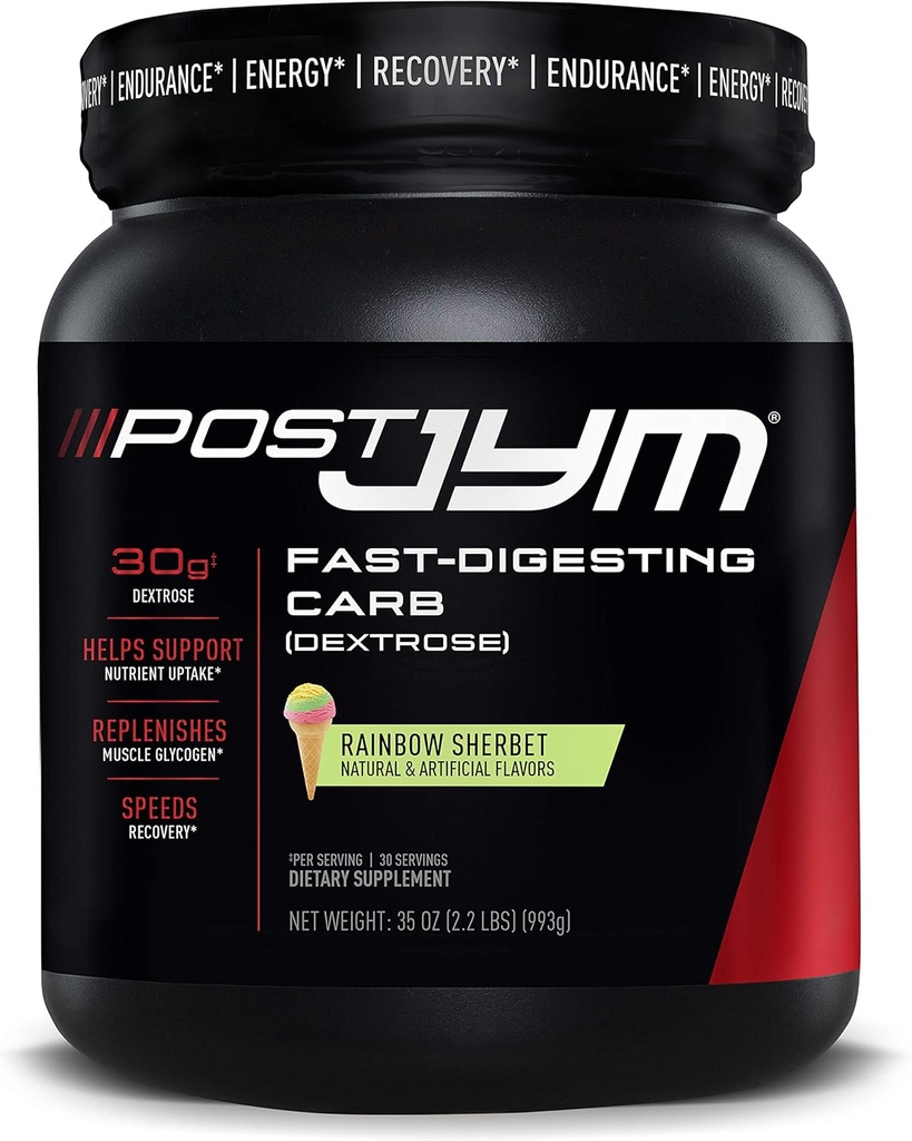 Post JYM Carb Digesting rapide Post Workout Recovery Poudre de Dextrose pur, Glycogène Rétablissement, Performance athlétique, Croissance musculaire
