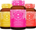 True Veda Ménopause Bundle USDA Biologique , Multi-Award-Winning , Moringa Biologique , Basilic Saint Biologique avec Vitamine B6 , Capsules de MénoHarmonie Biologique