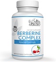 Milamiamor Berberine Complex HCL 500mg - Supplément Berberine spécial avec Melon Fruit & Banaba Leaf - Non-OGM, Fabriqué aux États-Unis - Santé cardiaque, cognitive et gastro-intestinale - 60 Capsules