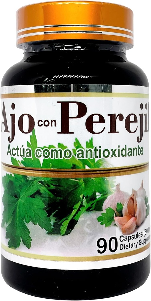 AJO con Perejil (extrait d'ail et de persil) 500mg 45 portions