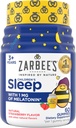 Les enfants de Zarbee Mélatonine Gommies avec 1mg Mélatonine, les enfants dorment Gommy fonctionne avec des cycles de sommeil naturels pour promouvoir le sommeil paisible, sans drogue, non-habit-forming, fraise naturelle, 60 ct