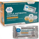 MED PRIDE Paquets d'onguents antibiotiques triples en vrac 144 X 0,9g, Paquets d'onguents antibiotiques individuels pour brûlures, coupures, soins des plaies