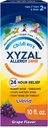 Xyzal remède anti-allergie 24 heures pour les enfants, Levocetirizine Dichlorure Antihistamine liquide, Raisin, 10 Fl. oz.