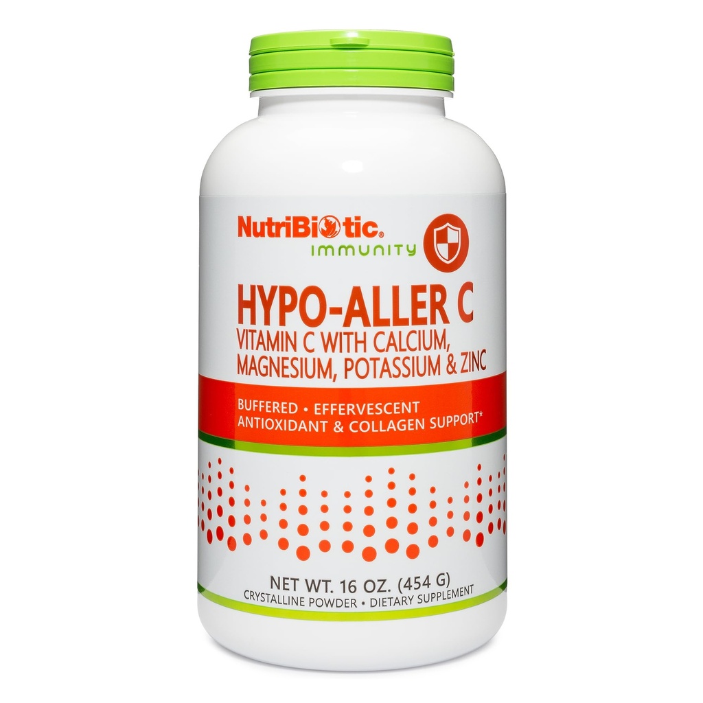 NutriBiotique - Hypo-Aller C Poudre de Vitamine C et Minéraux, 16 Oz.