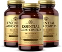 Solgar Essential Amino Complex, 90 capsules végétales (paquet de 3) - Forme libre Acides aminés essentiels - Non-OGM, végétalien, sans gluten, sans produits laitiers, casher - 270 portions totales