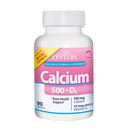 Calcium du 21e siècle plus capsules extra D, 500 mg, 90 Compte, paquet de 1