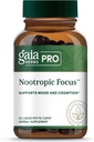 GAIA HERBES PRO Nootropic Focus - Supplément de soutien à la santé du cerveau* - Supplément nootropique avec Safran, Ginkgo Leaf Extract & Lemon Baume - Vegan, sans gluten - 40 liquides Phyto-Caps (20 portions)
