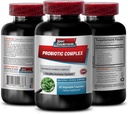 Complexe mixte avancé probiotique - Complexe PROBIOTIC - Système digestif sain, Supplément probiotique, probiotique avec enzymes digestives, Suppléments probiotiques pour la santé Gut, 1 bouteille 60 capsules
