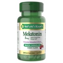 Nature's Bounty Melatonin 3mg Dissolve rapide, Supplément d'aide au sommeil, Aide au sommeil pour les adultes, Cherry Flavor, 240 Compte (paquet de 1)