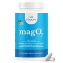 nbpure MagO7 - Nettoyage et désintoxication des colonies naturelles - Relief de constipation occasionnel, assouplissant les tabourets et support pour les hommes et les femmes - Oxyde de magnésium ozoné, 180 capsules