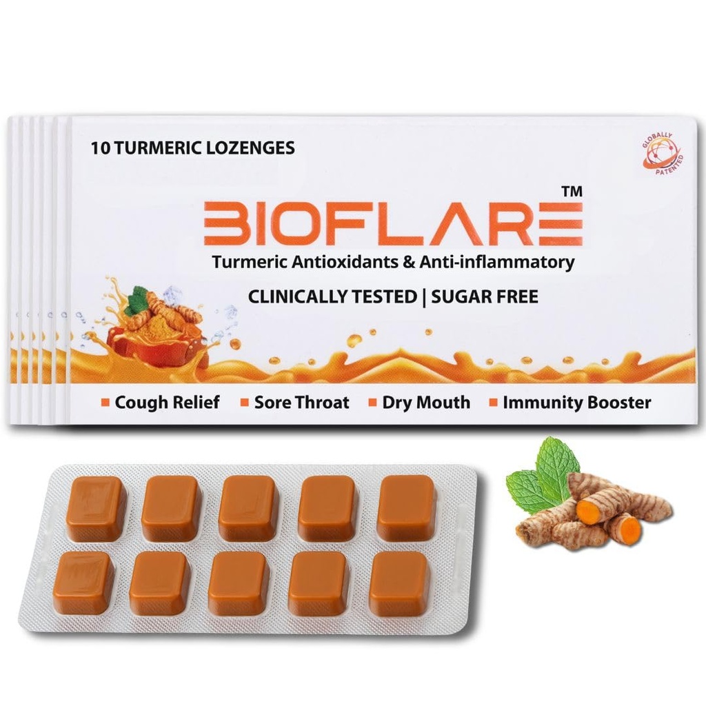 Lozanges curcuma – gouttes de toux sans sucre pour les adultes, soulagement de la gorge douloureuse et lozanges de bouche sèche – supplément curcuma curcuma curcuma curcuma curcuma curcuma curcuma curcuma curcuma curcuma curcuma curcuma, support anti-inflammatoire, suppresseur de la toux (6-Pack/60 Count)