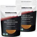 Terrasoul Superfoods Bio Reishi Poudre de champignons (4:1 Extrait), 11 Oz (2 Pack) - Immune Boosting
