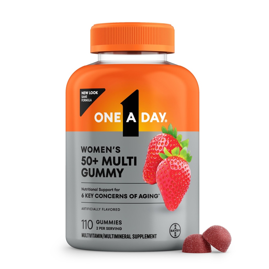 Multivitamine un jour pour les femmes de 50 ans et plus, multivitamines pour les femmes de 50 ans et plus pour le soutien immunitaire, la santé oculaire et la fonction cérébrale saine, vitamines pour les femmes de 50 ans et plus, 110 Ct (paquetage mai Vary)