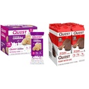 Quest Anniversaire Cake Frosted Cookies Twin Pack, 8 Coupes de beurre de comte et d'arachide, 12 Compte