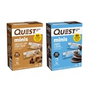 Quest Nutrition Mini-protéines Bars Bundle, Chocolate Chip Cookie Dough et Cookies & Cream, Haute Protéine, Faible Carb, Keto Friendly, 14 Comptez chaque