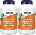 MAINTENANT Aliments suppléments, calcium et magnésium avec vitamine D-3 et zinc, soutient Bone Health*, 120 Softgels, (paquet de 2)