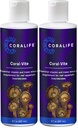 Coralife Réservoir de poisson d'eau salée Aquarium Vitamine essentielle liquide et minéral trace pour les aquariums de récif, 8 oz (paquet de 2)